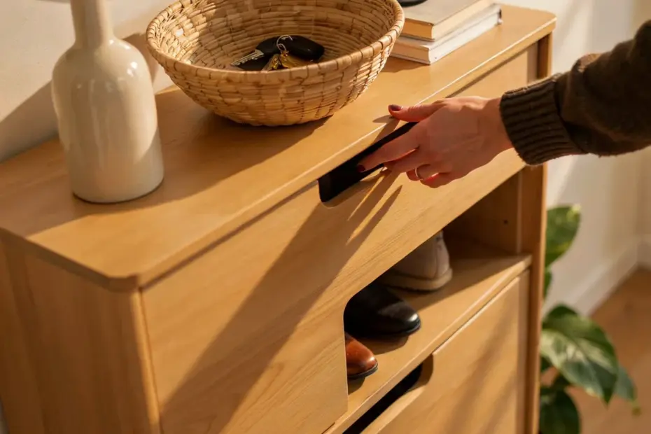 Entryway Shoe Cabinet Ideas | Slim Storage for Small Spaces | Modern Entryway Decor
