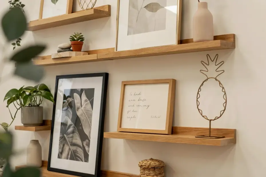Entryway Shelf Ideas | Suspended Wall Shelf for Keys and Mail | Small Space Entryway Organization